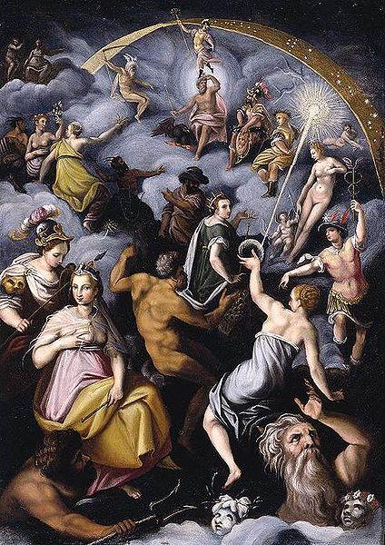 ZUCCHI, Jacopo Assembly of the Gods oil painting image